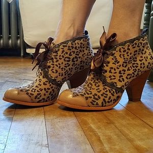 Poetic License suede leopard print bootie